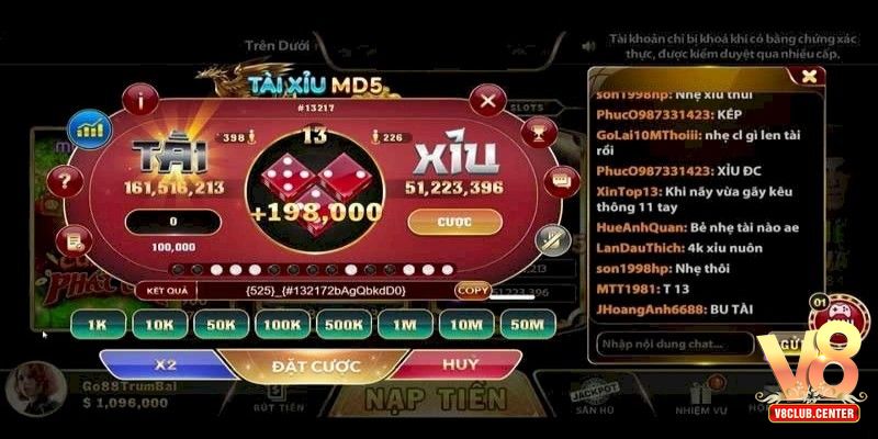 Luật chơi Tài Xỉu MD5 V8club chi tiết